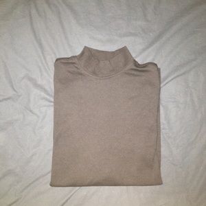 Black Long Sleeve Mockneck Shirt